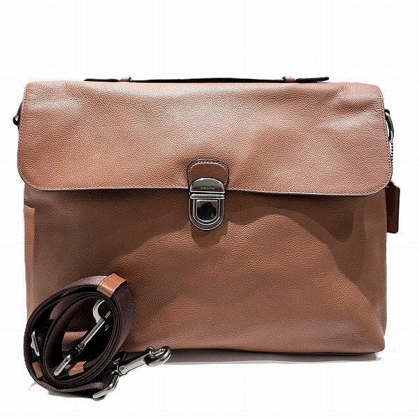 コーチ COACH ベケット フラップ ブリーフ F72509 2WAY バッグ ブリーフケース ショルダーバッグ メンズ【中古】
