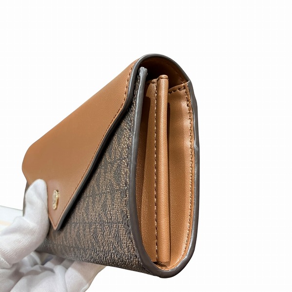 新品 最新モデル マイケルコース 長財布 シグネチャー ブラウン