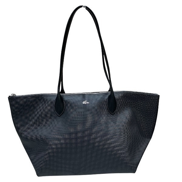 ラコステ ブラック 合成皮革バッグ トートバッグ ユニセックス【中古】