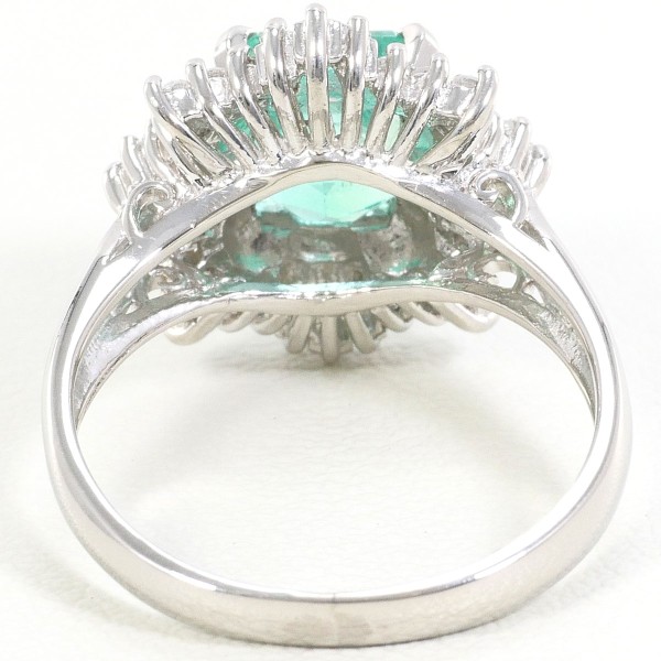 プラチナ900 リング 11号と6号位 ダイヤ1カラット！プラチナ900V字