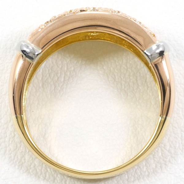 K18 18金 YG イエローゴールドWGPG リング 指輪 10.5号 ダイヤ 028  