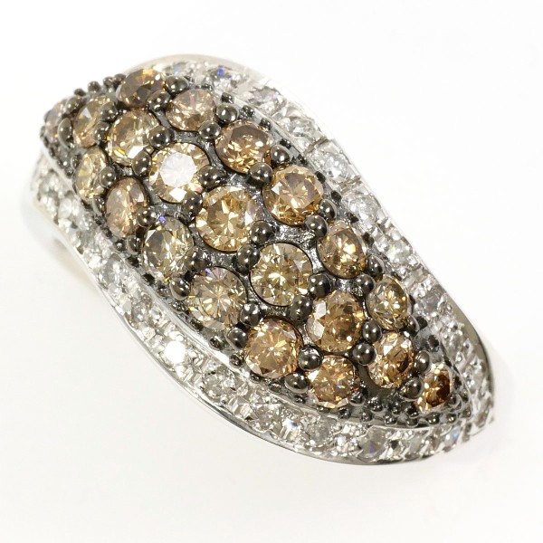 指輪　K14WG　リング　14金　ダイヤ リング K14 14金 WG ホワイトゴールド 指輪 12.5号 ダイヤ 0.88 カード