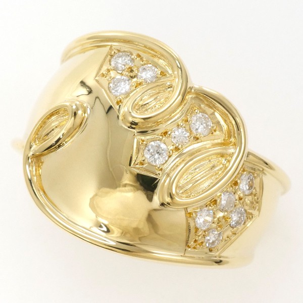 K18 18金 YG イエローゴールド リング 指輪 8号 パール(真珠) 約6.5mm  