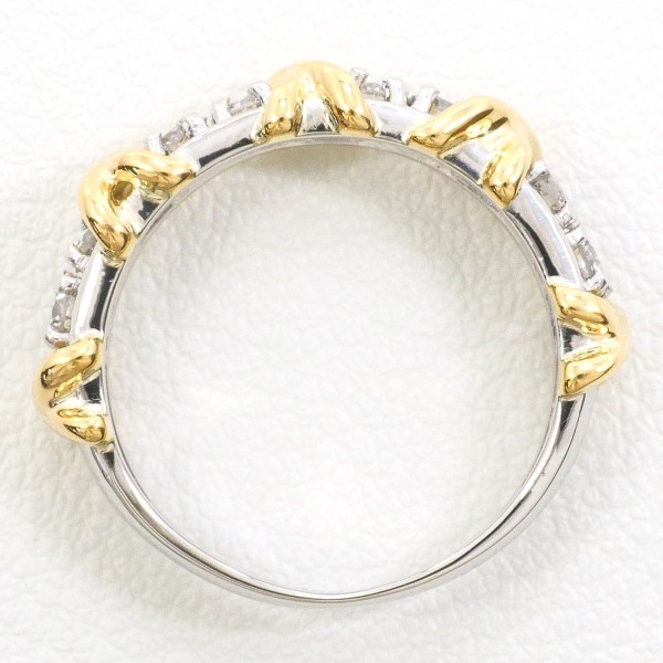 1円スタート】 Pt900 0.50 刻印 石付 リング 指輪 約9号 総重量約