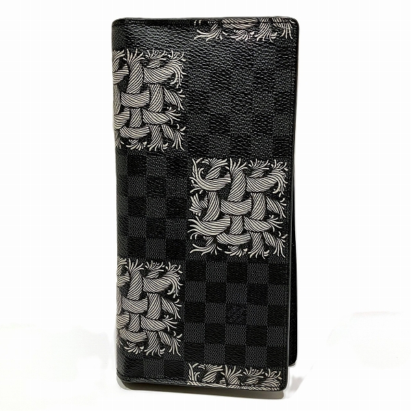 ルイヴィトン Louis Vuitton ダミエグラフィット クリストファーネメス ポルトフォイユ ブラザ N61211 財布 長財布 メンズ【中古】