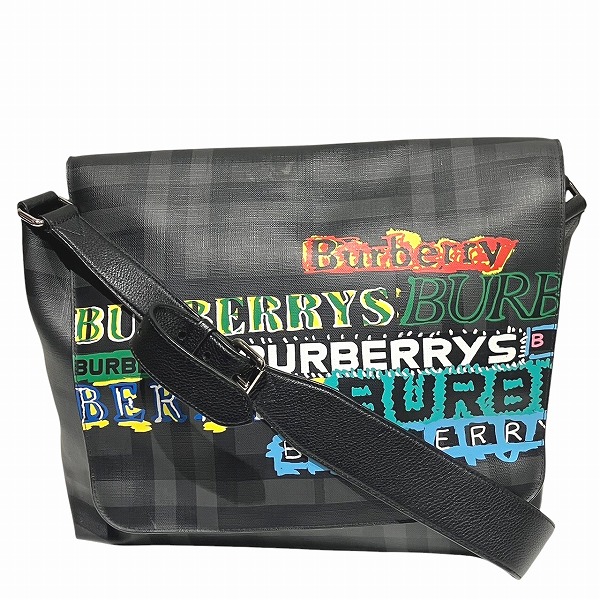 バーバリー Burberry ロゴプリント バッグ ショルダーバッグ メッセンジャーバッグ ユニセックス【中古】
