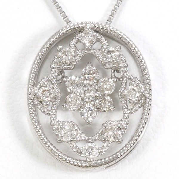 PT900 プラチナ PT850 ネックレス ダイヤ 0.30 総重量約3.8g 約45cm  