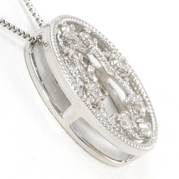 PT900 プラチナ PT850 ネックレス ダイヤ 0.30 総重量約3.8g 約45cm  