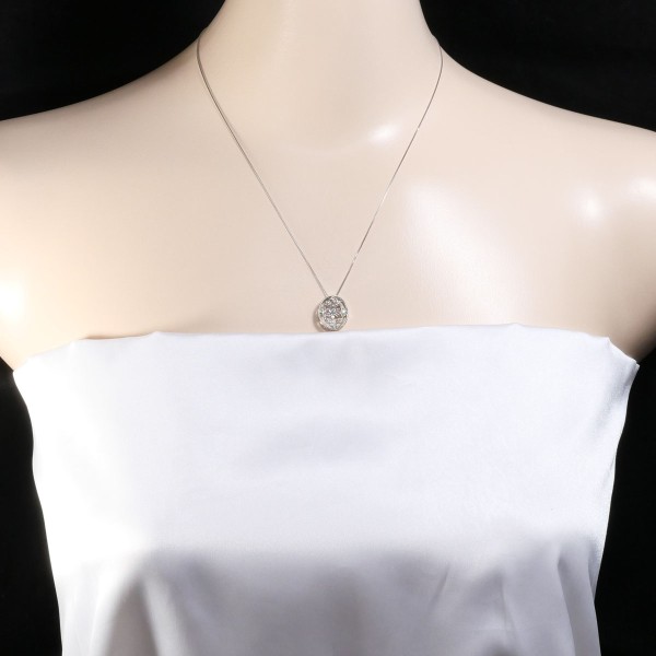 PT900 プラチナ PT850 ネックレス ダイヤ 0.30 総重量約3.8g 約45cm  
