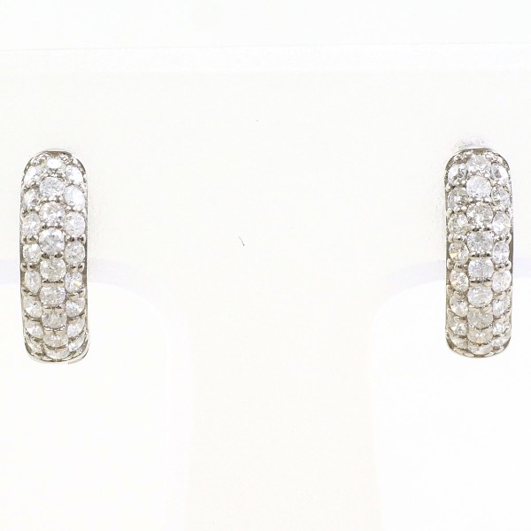 ダイヤモンド K14製 ホワイトゴールド ピアス 【公式通販】