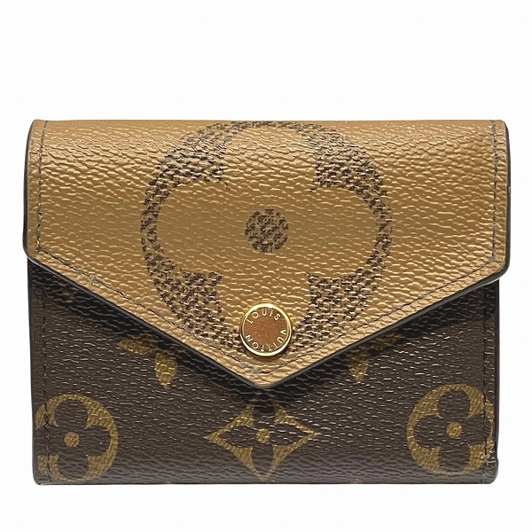 ルイヴィトン Louis Vuitton モノグラム ジャイアントリバース ポルトフォイユ ゾエ M80725 3つ折り財布 レディース【中古】
