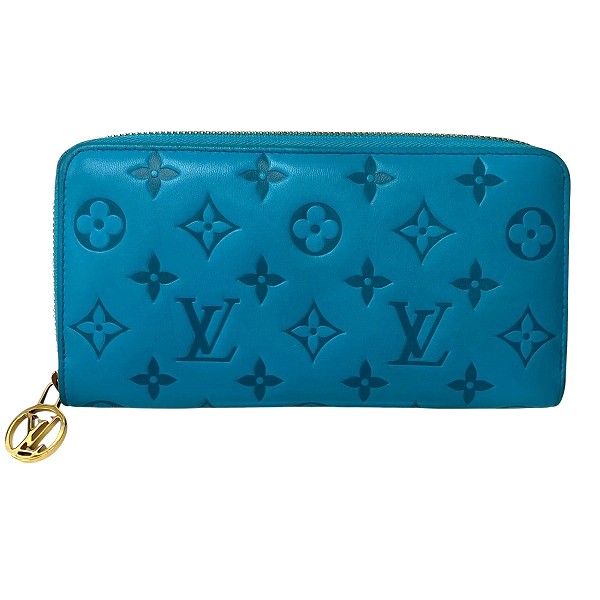 ルイヴィトン Louis Vuitton モノグラム エンボス ジッピーウォレット ラウンドファスナー M81512 長財布 レディース【中古】