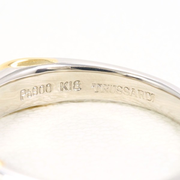 トラサルディ・リング TRUSSARDI K18×925シルバーコンビリング 【美品
