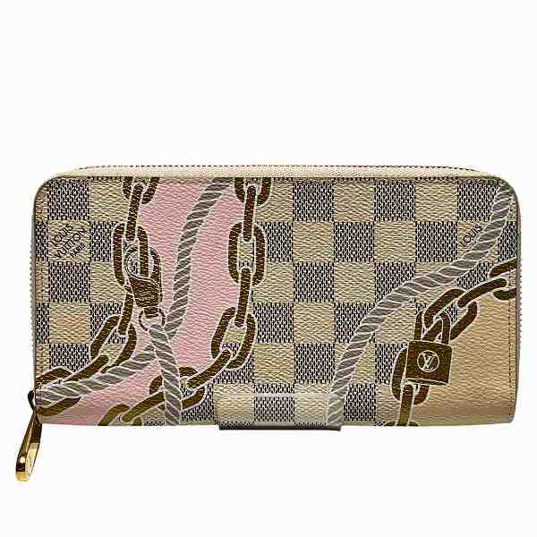 ルイヴィトン Louis Vuitton ダミエ ノーティカル ジッピー・ウォレット N40480 2023春コレクション 長財布 レディース【中古】