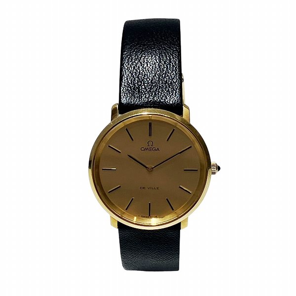 オメガ デビル 手巻き ゴールド文字盤 時計 腕時計 メンズ【中古】