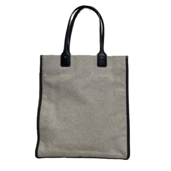 トリーバーチ ELLA CANVAS NS TOTE 80369 キャンバス×レザー バッグ