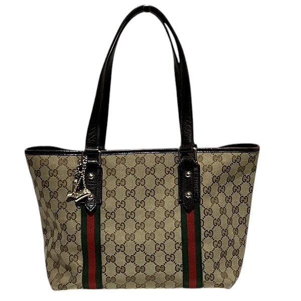 グッチ GUCCI シェリー 137396 GGキャンバス バッグ トートバッグ ショルダーバッグ レディース【中古】
