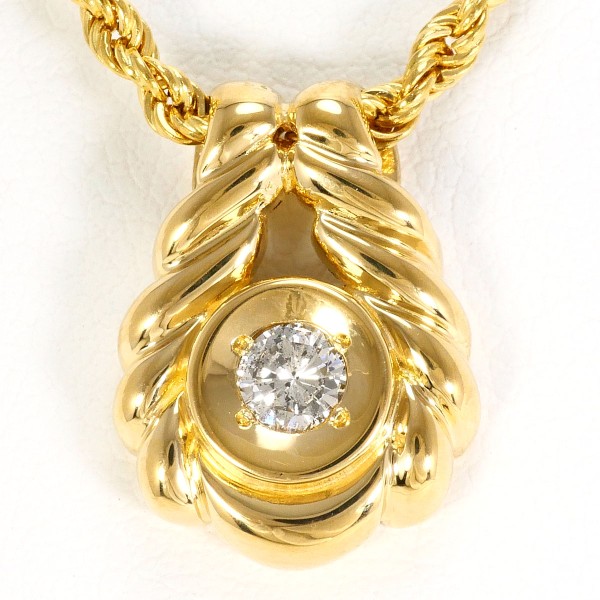 ルジアダ ダイヤモンド 18金イエローゴールド K18YG ペンダント