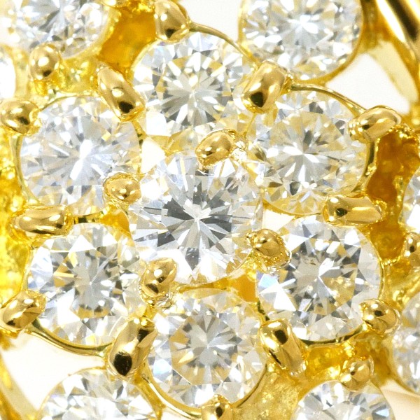 K18 18金 YG イエローゴールド リング 指輪 15号 ダイヤ 1.01 カード  