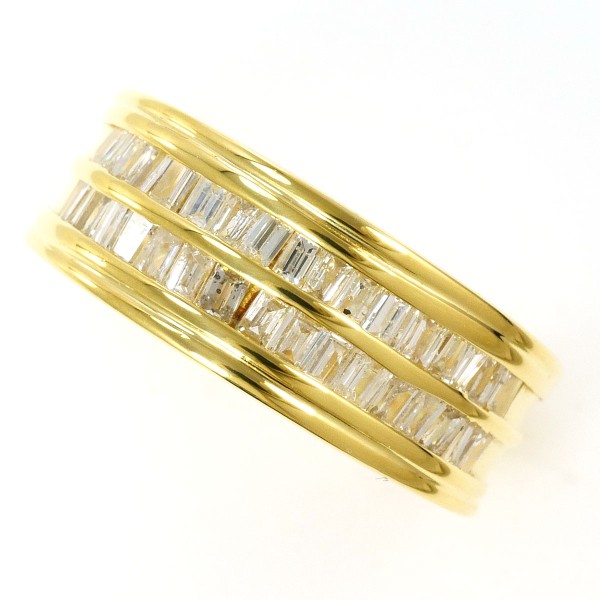 K18 18金 YG イエローゴールド リング 指輪 12号 ダイヤ 0.73 カード  