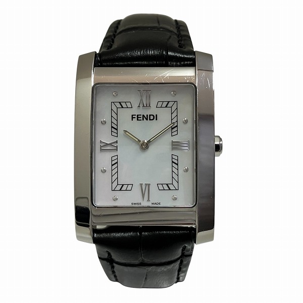 良品 FENDIフェンディ メンズ腕時計ブラック7000G箱付きスモセコ 個性