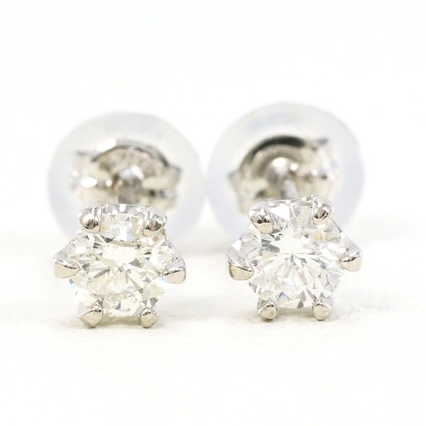 PT900/プラチナ ピアス ダイヤモンド 総重量約0.5g 注文 PT ピアス