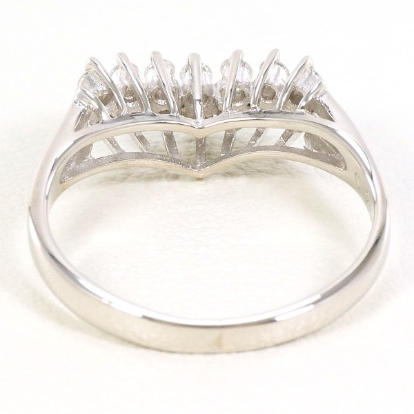 PT900 プラチナ リング 指輪 10.5号 ダイヤ 0.265 総重量約3.5g 中古  