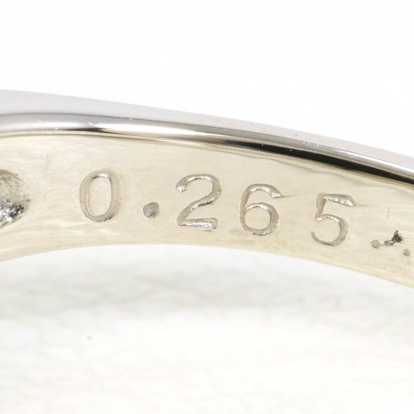 PT900 プラチナ リング 指輪 10.5号 ダイヤ 0.265 総重量約3.5g 中古  
