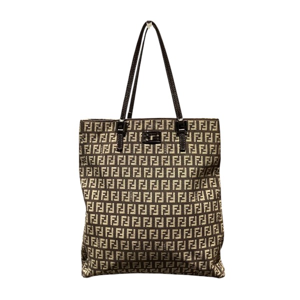 フェンディ FENDI ズッキーノ キャンバス×レザー バッグ トートバッグ レディース【中古】