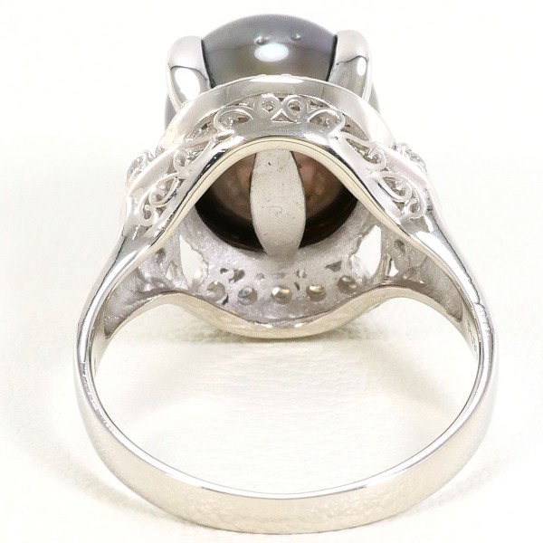 Pt900 約12号 天然ダイヤモンド0.22ct 約2.7g リング