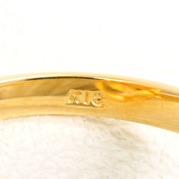 K18 18金 YG イエローゴールド リング 指輪 10.5号 サンゴ 総重量約4.8g 