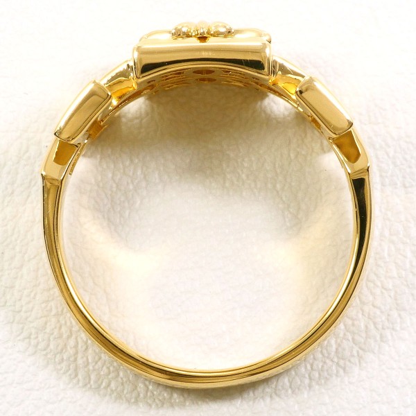 K18 18金 YG イエローゴールド リング 指輪 18号 ダイヤ 0.18 カード  