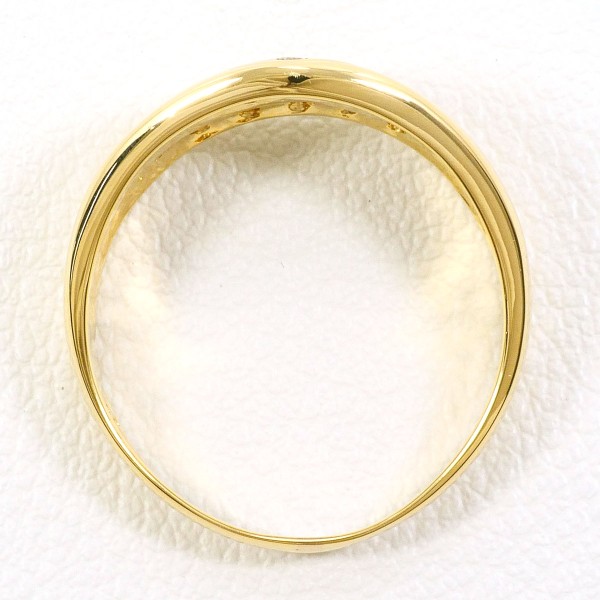 K18 18金 YG イエローゴールド リング 指輪 10.5号 ダイヤ 0.10 総重量  