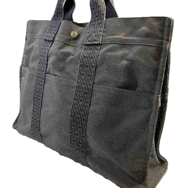 中古】 エルメス トートバッグ エールライントート GM ナイロン