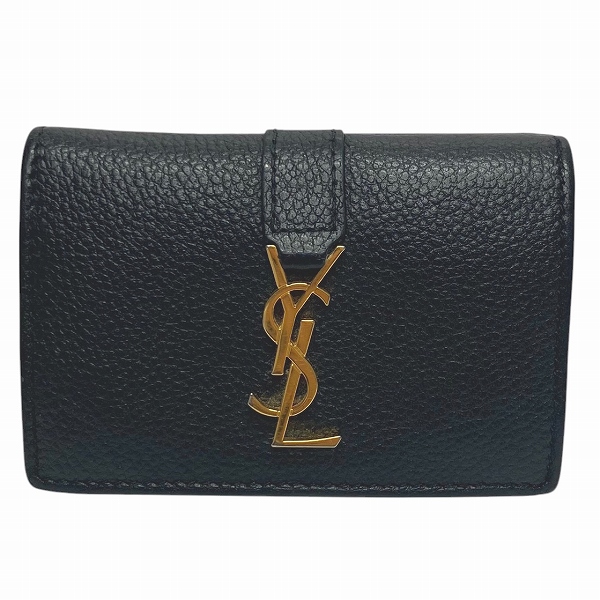 イヴ・サンローラン オリガミ タイニーウォレット 669959 3つ折り財布 レディース【中古】