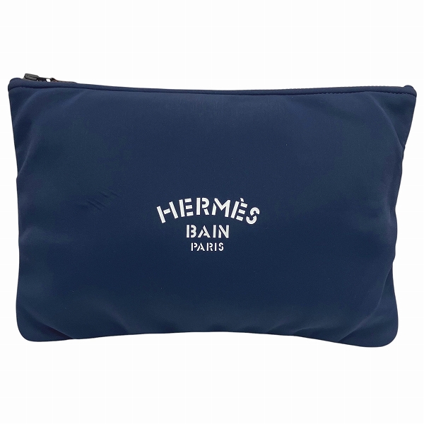 エルメス Hermes ネオバンGM ネイビー セカンドバッグ ブランド小物 ポーチ ユニセックス【中古】
