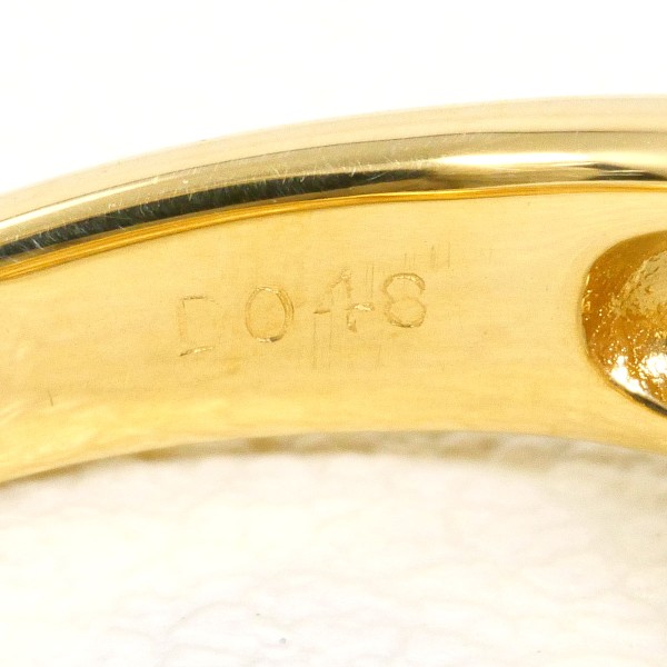 K18 18金 YG イエローゴールド リング 指輪 12号 ダイヤ 0.48 カード  