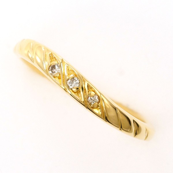 K18 18金 YG リング 指輪 10.5号 ダイヤ 0.05 ジュエリー 【公式通販】