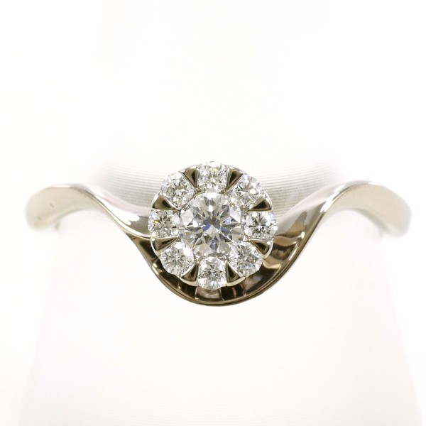 未使用ダイアリング天然ダイアモンドK18