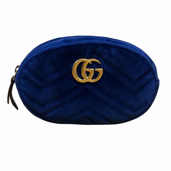 グッチ GUCCI GGマーモント ウエストバッグ 476434 バッグ ウエストポーチ レディース【中古】