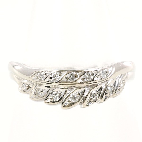 PT900 プラチナ リング 指輪 11号 ダイヤ 0.11 総重量約4.5g 中古  