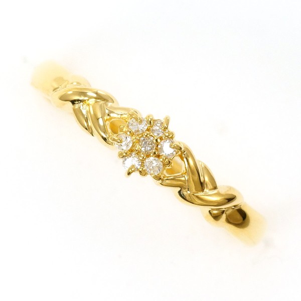 K18 18金 YG リング 指輪 10.5号 ダイヤ 0.05 ジュエリー 【公式通販】