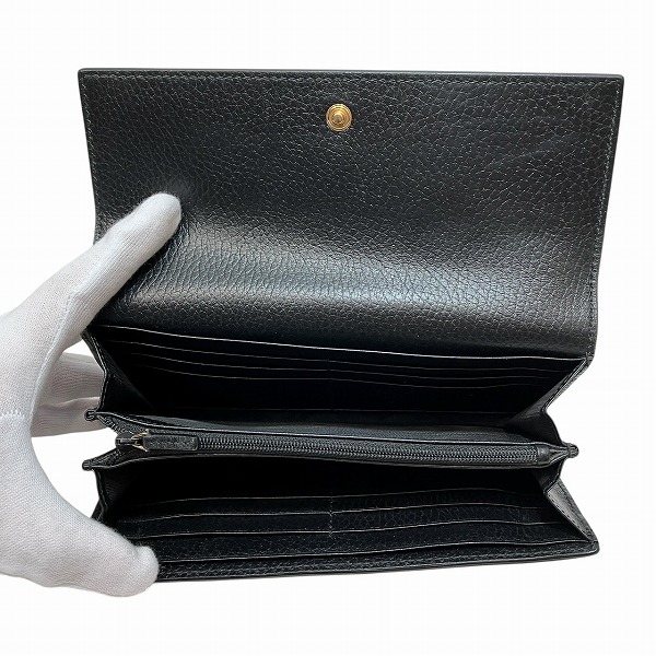 グッチ GUCCI GGスプリーム ダブルG バイカラー コンチネンタルウォレット 456116 長財布 ユニセックス【中古】