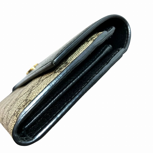 グッチ GUCCI GGスプリーム ダブルG バイカラー コンチネンタルウォレット 456116 長財布 ユニセックス【中古】