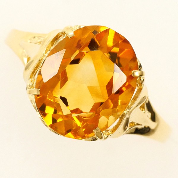 K18 リング 14号 YG B073002) K18 YG リング 18金 指輪 14号