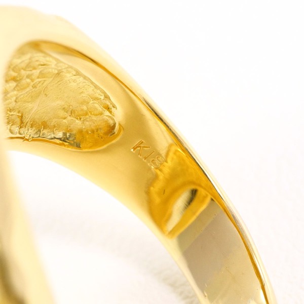 K18 18金 YG イエローゴールド リング 指輪 14号 ダイヤ 0.14 カード  