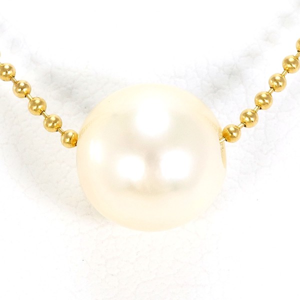 K18 18金 YG イエローゴールド ネックレス パール(真珠) 総重量約2.3g  