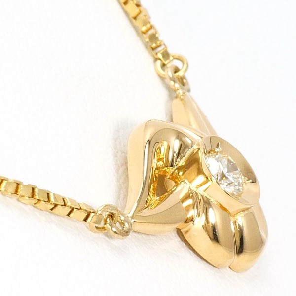 中古 TSUTSUMI K18イエローゴールドダイヤモンドペンダント 中古