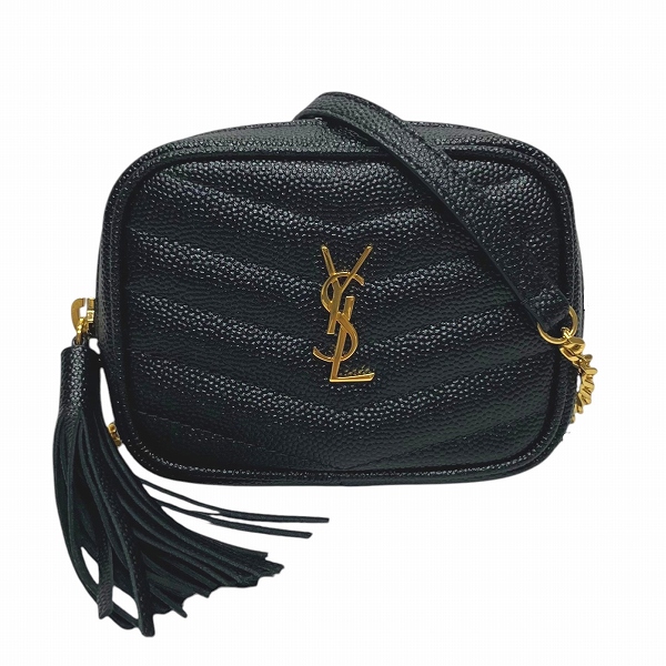 イヴ・サンローラン ベイビー ルー 635088 ブラック ポシェット バッグ ショルダーバッグ レディース【中古】