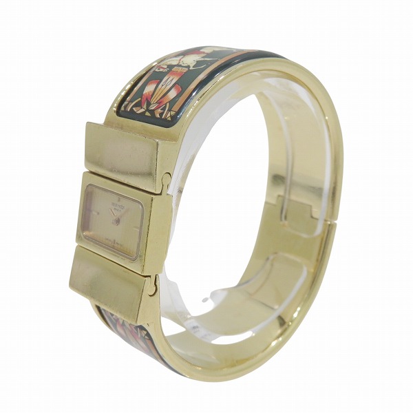 エルメス Hermes ロケ エマイユ L01.201 七宝焼き クォーツ 時計 腕時計 レディース【中古】